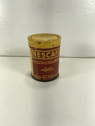 Vintage Nestle Nescafe Coffee Tin Can Container