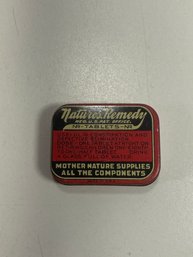 Vintage Nature's Remedy NR Tablets Tin Container