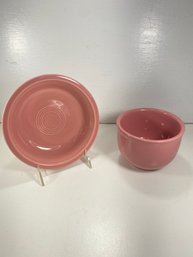 Set Of 2 Fiestaware Pink Cereal And Soup Bowl