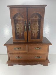 Price Brand Wooden 6 Drawer Tabletop Jewelry Box Cabinet