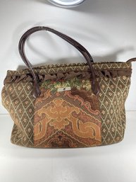 Women's Isabella's Journey Tapestry Carpet Brown Purse Handbag