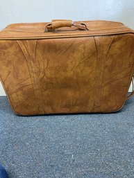 American Tourister Brown Soft Shell Rolling Carry On Suitcase