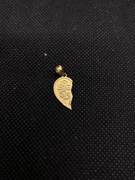 14k Gold ' Big Sis' Heart Pendant