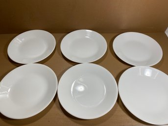 Set Of 6 Corelle White 6.75' Dessert Plates