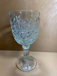 7' Libby Hobstar Glass Wine/ Water Goblet