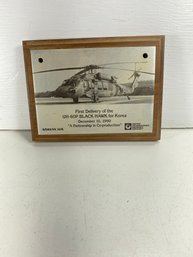 6x4 Black Hawk UH-60P For Korea Aircraft Plaque