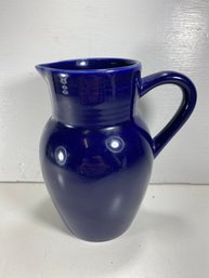 7' Cervind Blue Ceramic Creamer Pitcher