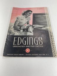 Vintage Crochet And Knitting Edgings Pattern Magazine Book