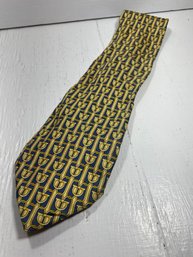 Men's Paolo  Gucci Yellow And Blue Neck Tie