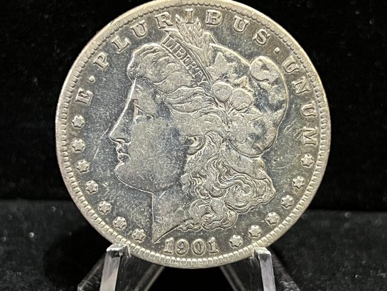 1901 S Morgan Silver Dollar - Very Fine - Cleaned