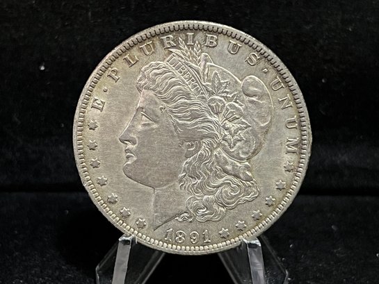 1891 O Morgan Silver Dollar - Almost Uncirculated