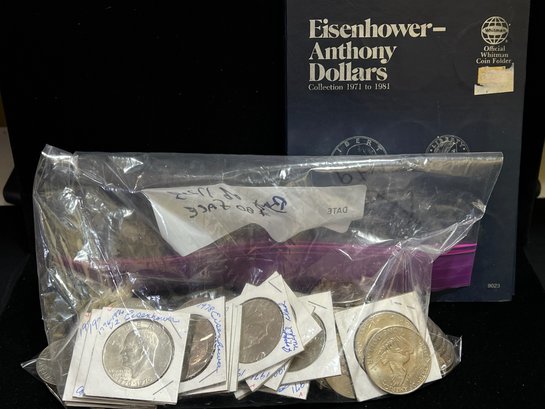 Lot Of 80 Clad Eisenhower Dollars - Mixed Lot