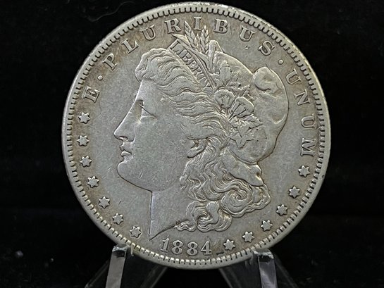 1884 S Morgan Silver Dollar - Extra Fine