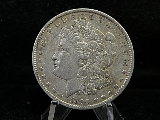 1890 P Morgan Silver Dollar - Extra Fine