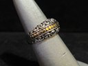 Effy 925 Sterling Silver With 18K Gold Ring Size 7