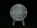 1987 200th Anniversary Of The Constitution One Troy Ounce .999 Fine Silver Round
