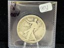 1917 S Walking Liberty Silver Half Dollar - Average Circulated