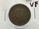 1847 Large Cent Liberty Head - Very Fine