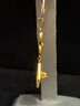 Rare Vintage 10K Yellow Gold Ostby Barton Diamond Necklace Pendant