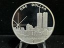 2004 Freedom Tower September 11 Memorial Silver Round - Recovery Silver Plated Token