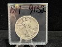 1917 Walking Liberty Silver Half Dollar - Good