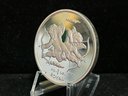 2002 Gibraltar British Territory Cherubs One Troy Ounce .999 Fine Silver Coin