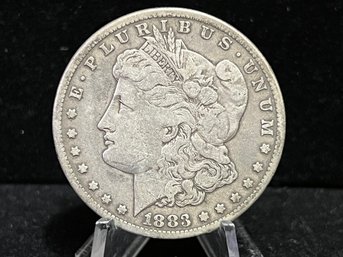 1883 CC Morgan Silver Dollar - Fine