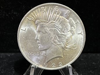 1922 P Peace Silver Dollar Uncirculated