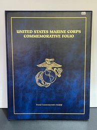 United States Marine Corps Commemorative Folio 2005 24K Gold Plated Marines Dollar Coin