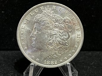 1882 P Morgan Silver Dollar - Almost Uncirculated