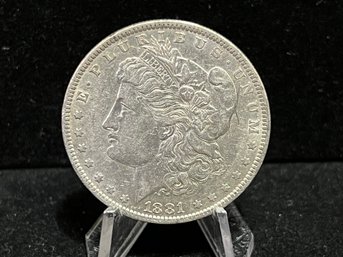 1881 P Morgan Silver Dollar - Extra Fine