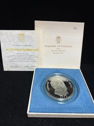 1972 20 Balboa Silver Coin - 3.85 Net Silver Ounces