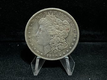 1880 S Morgan Silver Dollar - Almost Uncirculated