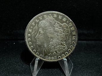 1887 O Morgan Silver Dollar - Very Fine - Toned