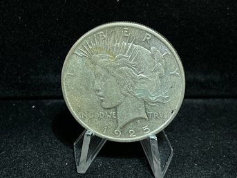 1925 P Peace Silver Dollar - Almost Uncirculated