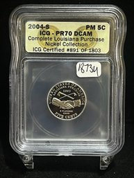 2005 S United States Jefferson Nickel - Louisiana Purchase - ICG PR70 DCAM