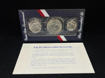 1976 US Silver 3 Coin Uncirculated Bicentennial Set