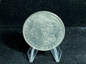 1878 S Morgan Silver Dollar - Almost Uncirculated