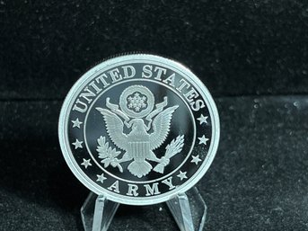 United States Army One Troy Ounce .999 Fine Silver Round