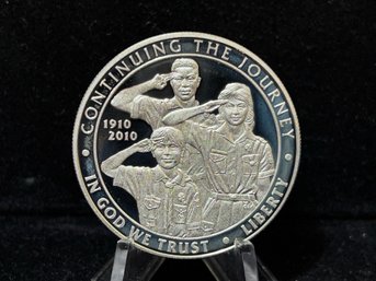 2010 US Mint Boy Scouts Of America Commemorative Proof Silver Dollar