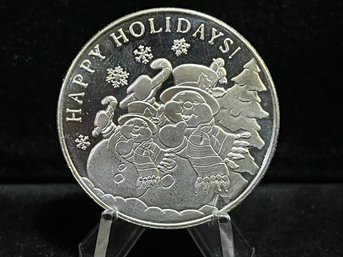 2022 Christmas One Troy Ounce .999 Fine Silver Round