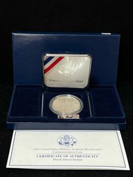 2002 US Mint Military Academy Bicentenial Commemorative Silver Proof Coin