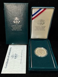 1990 US Mint Eisenhower Centennial Uncirulated Silver Dollar