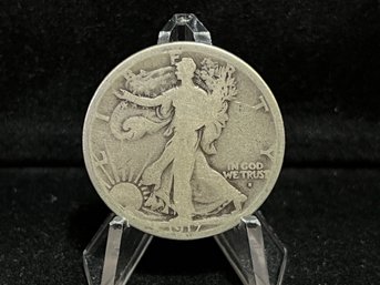 1917 S Obverse Walking Liberty Silver Half Dollar - Good