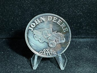 John Deere 6X4 Gator One Troy Ounce .999 Fine Silver Round