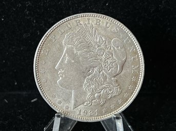 1921 D Morgan Silver Dollar - Almost Uncirculated