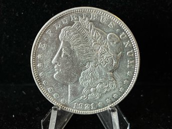 1921 P Morgan Silver Dollar - Almost Uncirculated