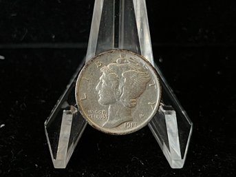 1917 P Mercury Silver Dime - Extra Fine