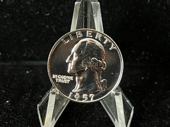 1957 P Washington Silver Quarter - Proof