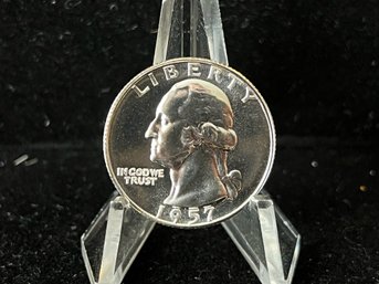 1957 P Washington Silver Quarter - Proof